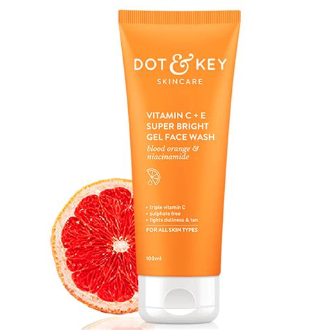DOT & KEY Vitamin C + E Super Bright Gel Face Wash For Glowing And ...