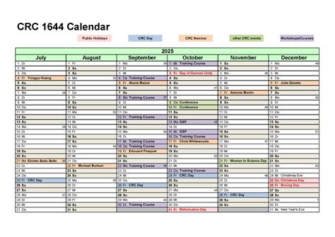 Calendar - News & Events - Collaborative Research Centre 1644 ...