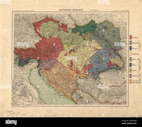 Map of austria hungary hi-res stock photography and images - Alamy