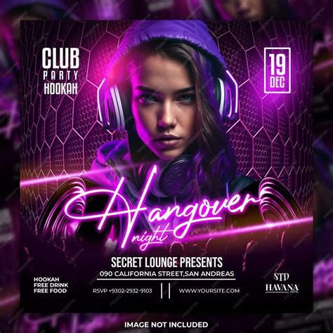 Blank Club Flyer Design