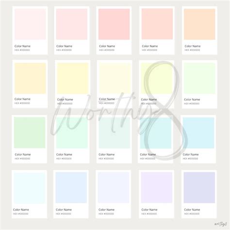 SPRING PASTELS Color Palette • Color Palette • Color Swatches ...