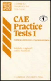 Buy CAE Practice Tests 1 Cassettes (2) Book Online at Low Prices in ...