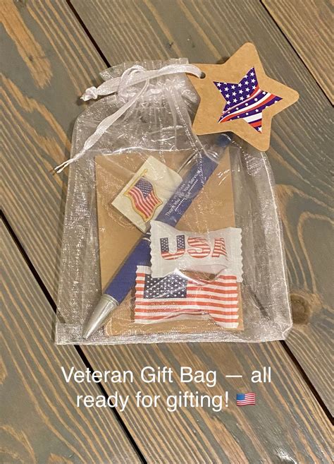 Small Veterans Gift Bag, Veterans Gift, Veterans Day Gift, Thank You ...