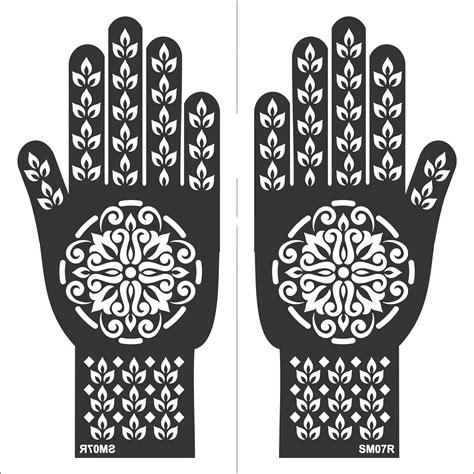 Beautiful Henna Stencils - Both Hands/ Mehendi Designs/ Mehendi DIY St