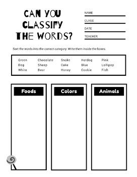 Image result for Classifying Common Words