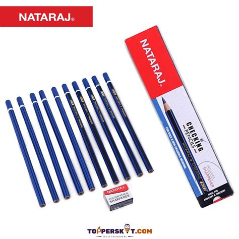 Nataraj Checking Pencils - Blue ( Pack Of 10 ) – Topperskit LLP