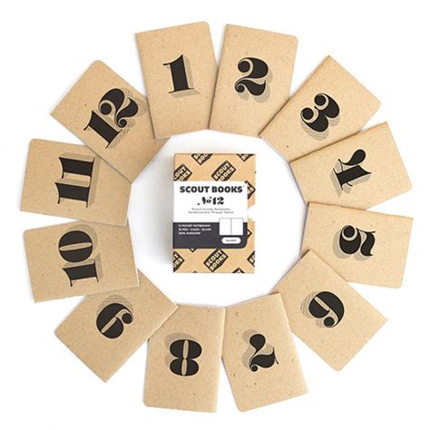 ここにノートが12冊ある。 Numbered Notebooks | まとめのインテリア - デザイン雑貨とインテリアのまとめ