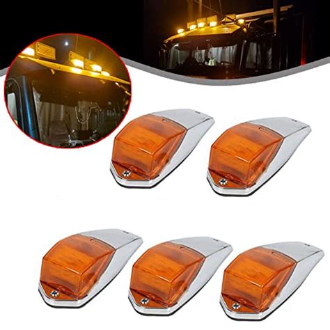 Buy ECOTRIC 5 pcs 31LED Amber Truck Cab Marker Running Lights ...