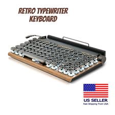 Buy Retro Typewriter Keyboard Wireless Bluetooth Mechanical Keyboard ...