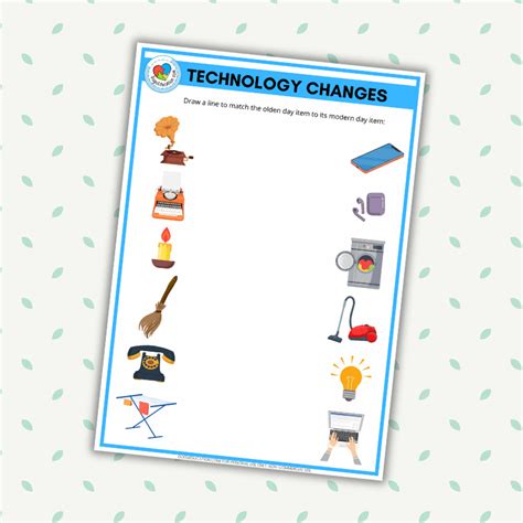 Different Types of Technology Worksheets 的图像结果