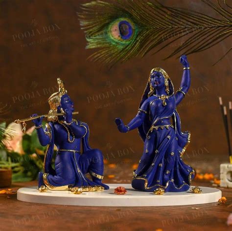 Buy Beautiful Radha Krishna Statue in Dancing Position - Online in ...