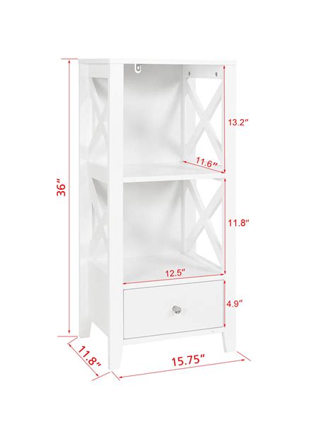 Buy Spirich Home Modern X- Frame Freestanding Floor 3-Shelf Bathroom ...