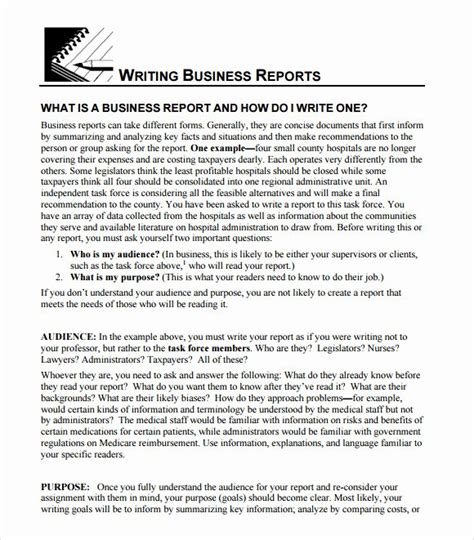 Image result for Formal Business Report Example