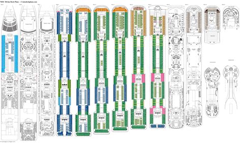 MSC Divina Deck 13 Deck Plan Tour
