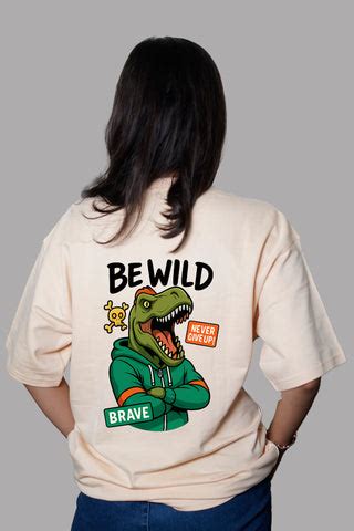 Be Wild Oversized T-Shirt Women | 280 GSM | Kapda Kulture