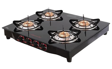 Butterfly Smart 4 Burner Glass Top Gas Stove | Manual Ignition ...
