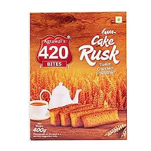 Agrawal's 420 Bites Cake Rusk 400 gm Pack of 1 : Amazon.in: Grocery ...