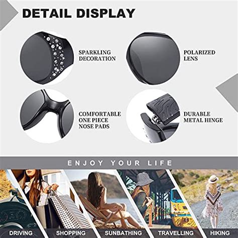 Buy Holota Wrap Around Polarized Sunglasses for Women, Retro Vintage ...