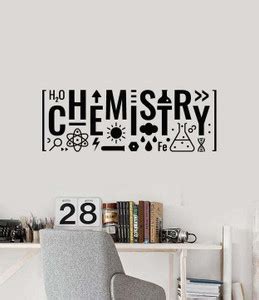 SnappyVinyl 66 cm Lettering Chemistry Easy to apply Wall Sticker Self ...