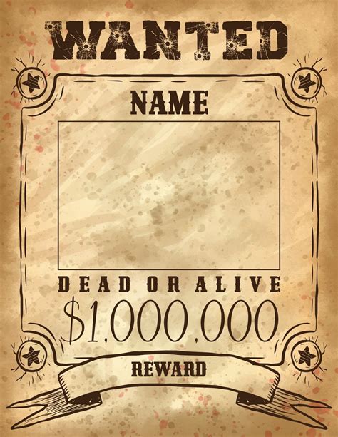 Free Wanted Poster Templates (GDocs, Adobe, Word) - WordLayouts
