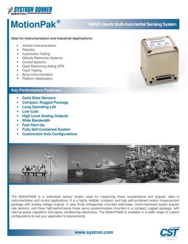 SDI500 Tactical Grade IMU Inertial Measurement Unit - Systron Donner ...