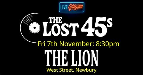 The Lost 45s - The Lion - Friday 7th November 2025, The Lion Newbury, 7 ...
