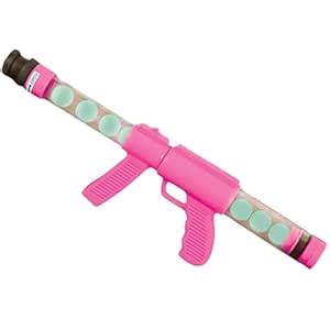 Buy Deluxe Glow Pink Ping Pong Ball Shooter Moon Blaster Gun Online at ...