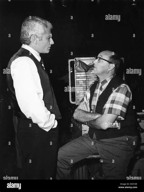 THE JAYHAWKERS, Jeff Chandler, producer/director Melvin Frank, on-set ...