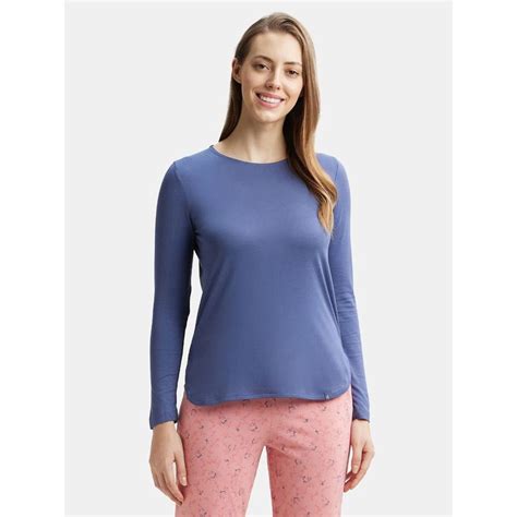 Buy Jockey RX21 Women Micro Modal Cotton Solid Round Neck T-Shirt ...