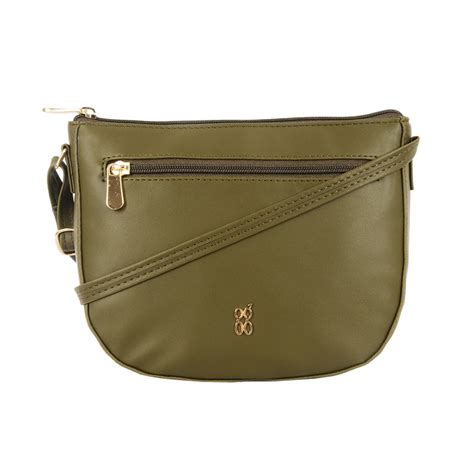 Buy Baggit Lpxe Horti Olive Green Sling and Cross Bag (XL) Online