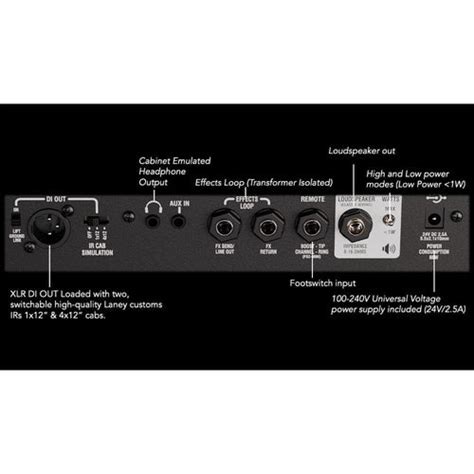 Buy Laney IRF-DUAL TOP 60W Guitar Amplifier Head Online | Bajaao