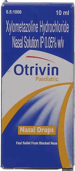 Buy OTRIVIN PAEDIATRIC 0.05 % NASAL DROPS 10 ML Online & Get Upto 60% ...