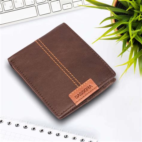 Sassora 100% Genuine Leather Boys RFID Wallet