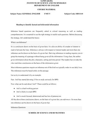 SHS1102 General English-Unit1 - SCHOOL OF SCIENCE & HUMANITIES ...