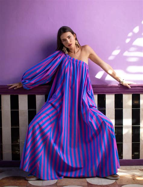 INES MAXI DRESS STRIPE