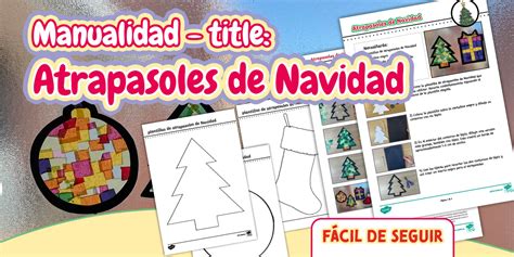Manualidad: Atrapasoles de Navidad