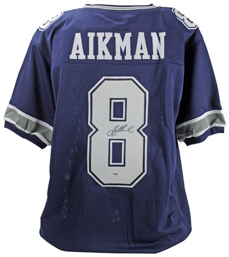 Lot Detail - Troy Aikman Signed Blue Dallas Cowboys Jersey (PSA/DNA)