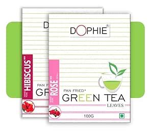 Dophie Rose green tea -1, Hibiscus green tea-1 (COMPO PACK-2)|Green tea ...