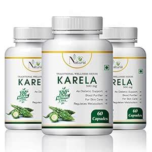 Buy Natural Health Care Karela 500 Mg Capsules, 60 Capsules, Pack of 3 ...