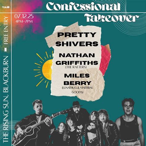 Confessional Takeover at The Rising Sun, The Rising Sun, Blackburn, 7 ...