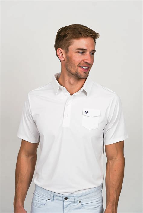 White Golf Shirt — Parker & Hyde