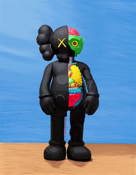 art drawing kaws