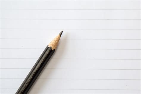Paper And A Pencil Free Stock Photo - Public Domain Pictures