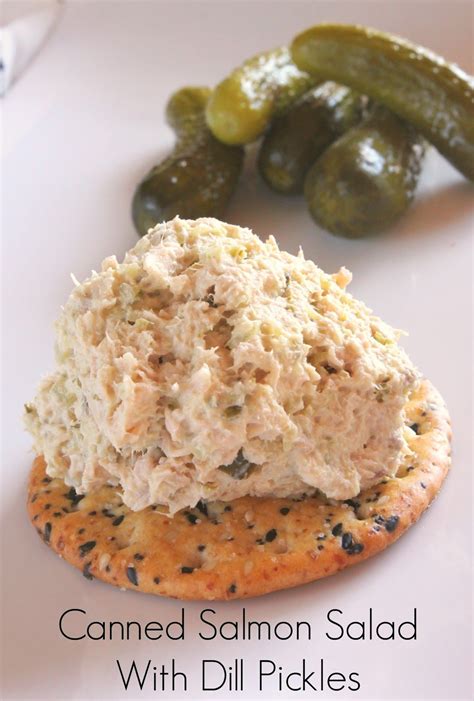 Canned salmon salad with dill pickles | Recipe | Canned salmon recipes ...