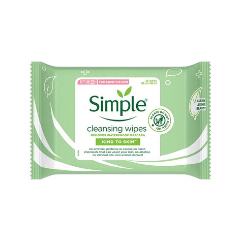 Buy Simple Kind To Skin Cleansing Facial Wipes 25 Wipes | 19 Minutes ...