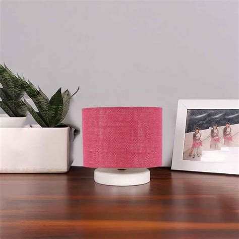 Sleek Clean White Wood Table Lamp with Shade Without Bulb | 7 x 7 inch ...