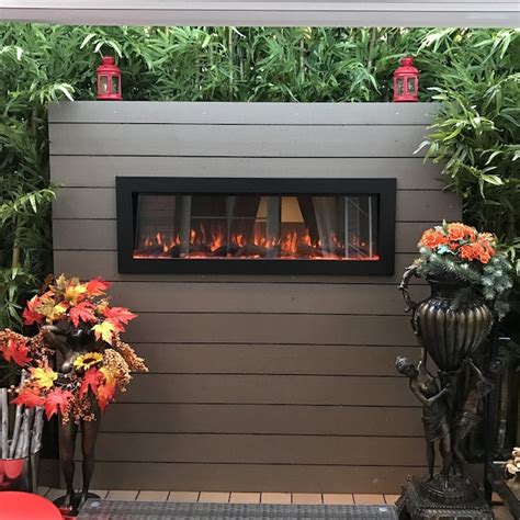 Touchstone 50-in W The Sideline Black Wall mount No heat Electric ...