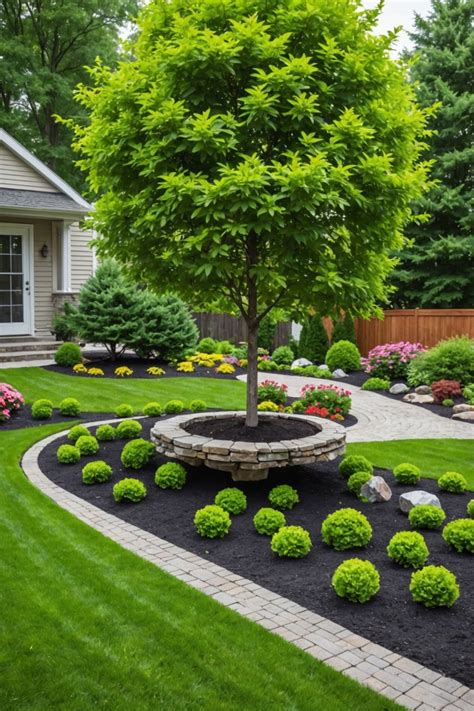 Image result for Landscaping Timber around Tree