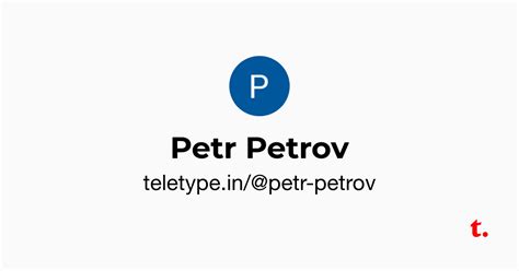 Petr Petrov — Teletype