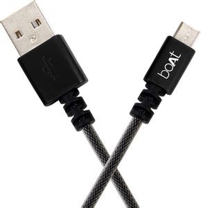 boAt Micro USB Cable 2.4 A 1.5 m Micro USB 500 Black 1.5m - boAt ...